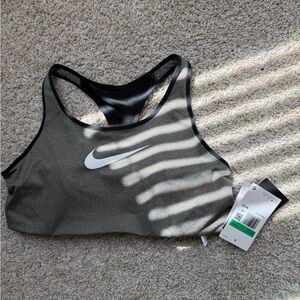 Nike Black and Gray Athletic Top